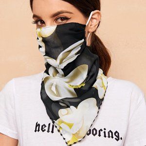 Flower Print Face Protection